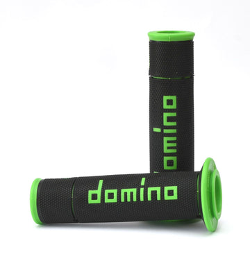 Buy black-green Domino A450 Road Racing grips - Medium Soft - Choice of Colour