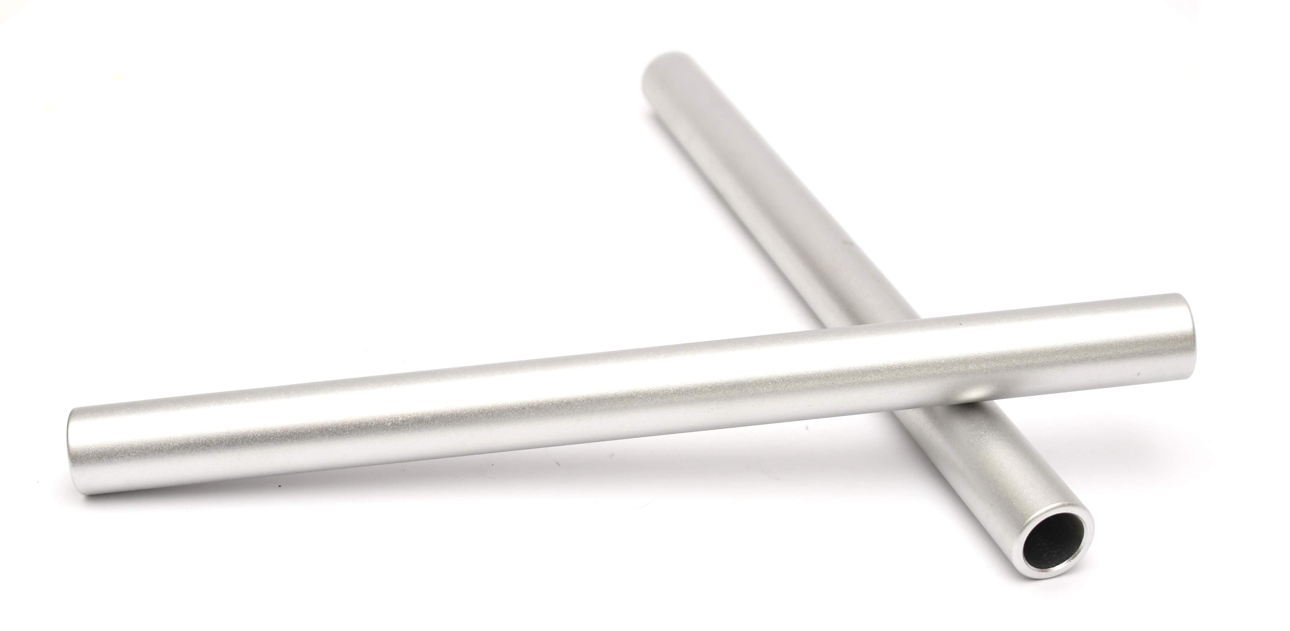 Buy matt-silver Clip on Tubes - 280mm, 22.2mm Diameter - Choice of Colours (Pair)