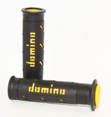 Buy black-yellow Domino A250 XM2 Super Soft Dual Compound Grips - Choice of Colour