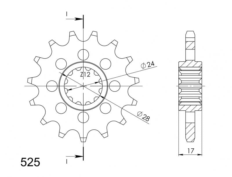 Supersprox Steel Front Sprocket CST-1371:15