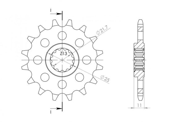 Supersprox Steel Front Sprocket CST-1581:15