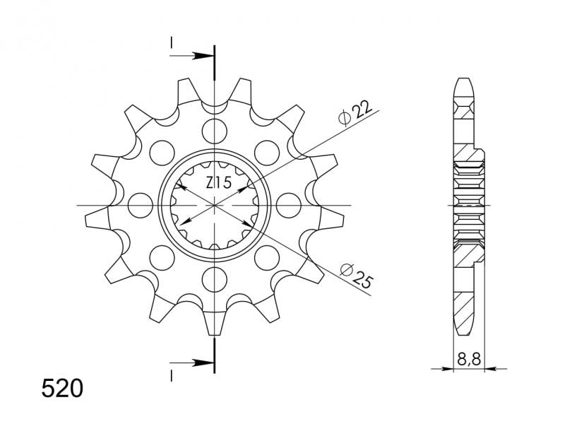 Supersprox Steel Front Sprocket CST-1901:13