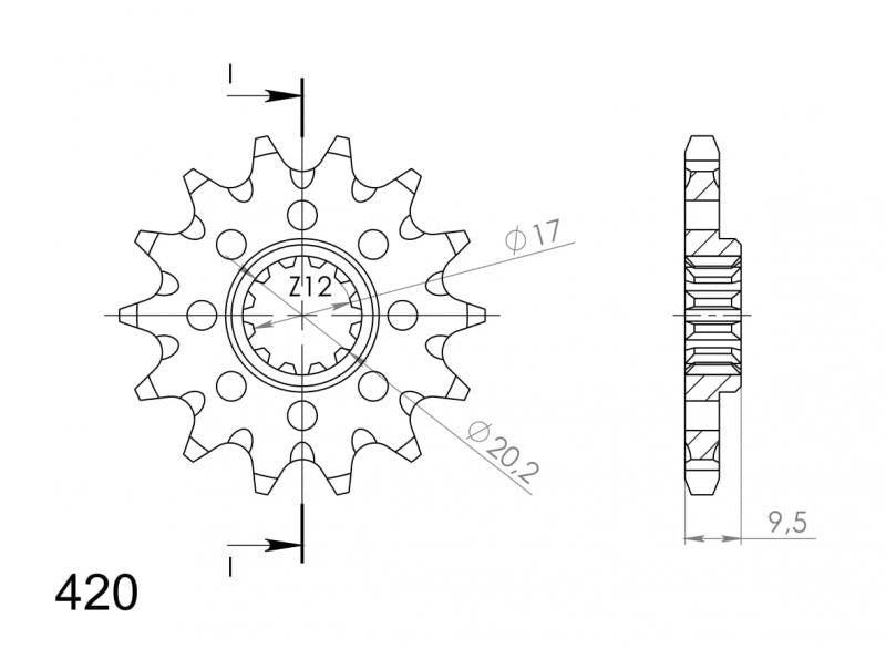 Supersprox Steel Front Sprocket CST1906.14