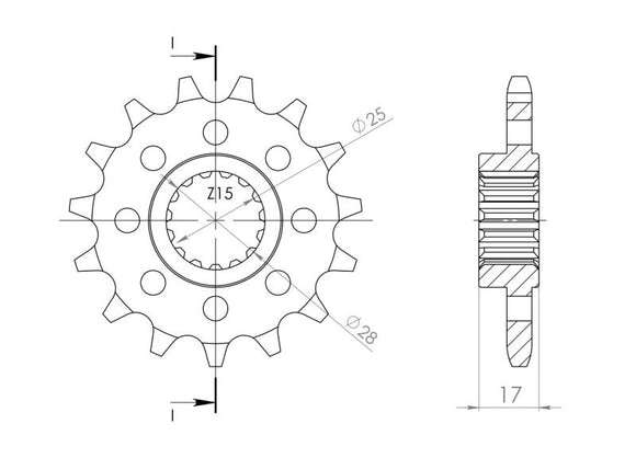 Supersprox Steel Front Sprocket CST-4054_525.15