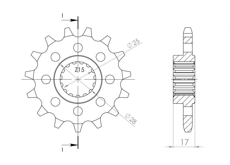 Supersprox Steel Front Sprocket CST-4054_525.15 - 0