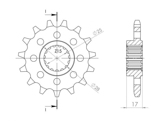 Supersprox Steel Front Sprocket CST-4054_525:14