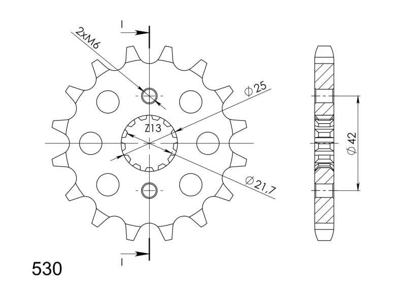 Supersprox Steel Front Sprocket CST-513:15