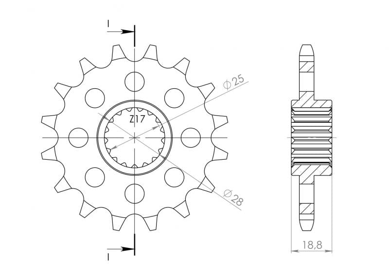 Supersprox Steel Front Sprocket CST-704:15