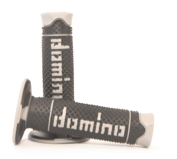 Domino A260 Dual Compound Off-Road Grips - Black and Grey