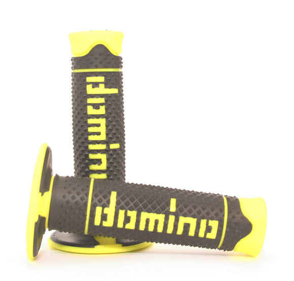 Domino A260 Dual Compound Off-Road Grips - Black and Yellow