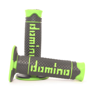 Domino A260 Dual Compound Off-Road Grips - Black and Green