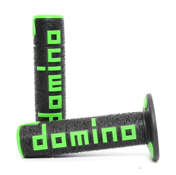 Domino A360 Dual Compound Off-Road Grips - Black and Green