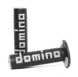 Domino A360 Dual Compound Off-Road Grips - Black and Grey
