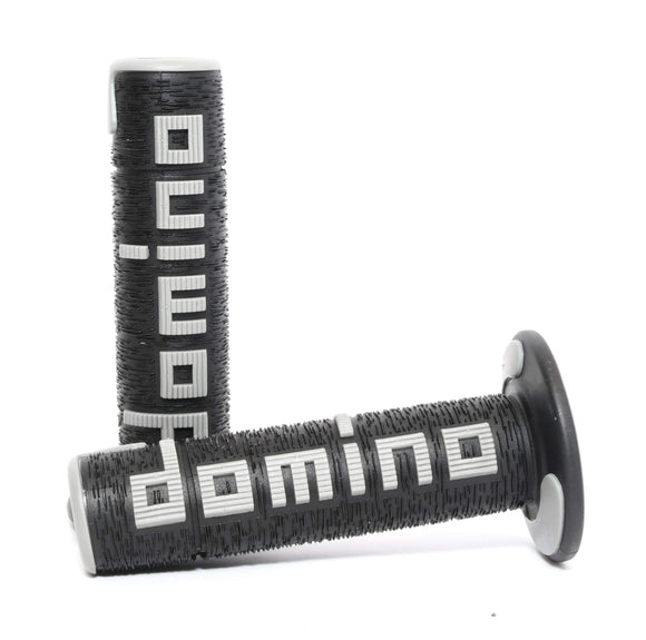 Domino A360 Dual Compound Off-Road Grips - Black and Grey