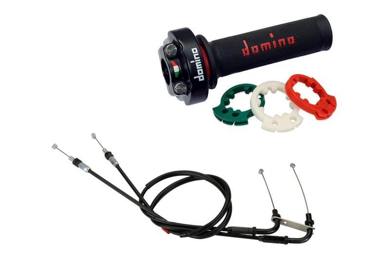 Domino XM2 Quick Action Throttle and Cable Kit for Aprilia RSV4 2009-2015 - With Grips