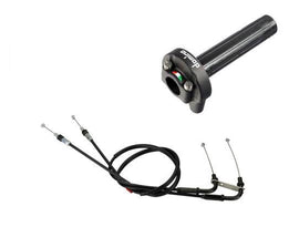 Domino XM2 Quick Action Throttle and Cable Kit for Kawasaki ZX-6R 636 Ninja 2009> - No Grips