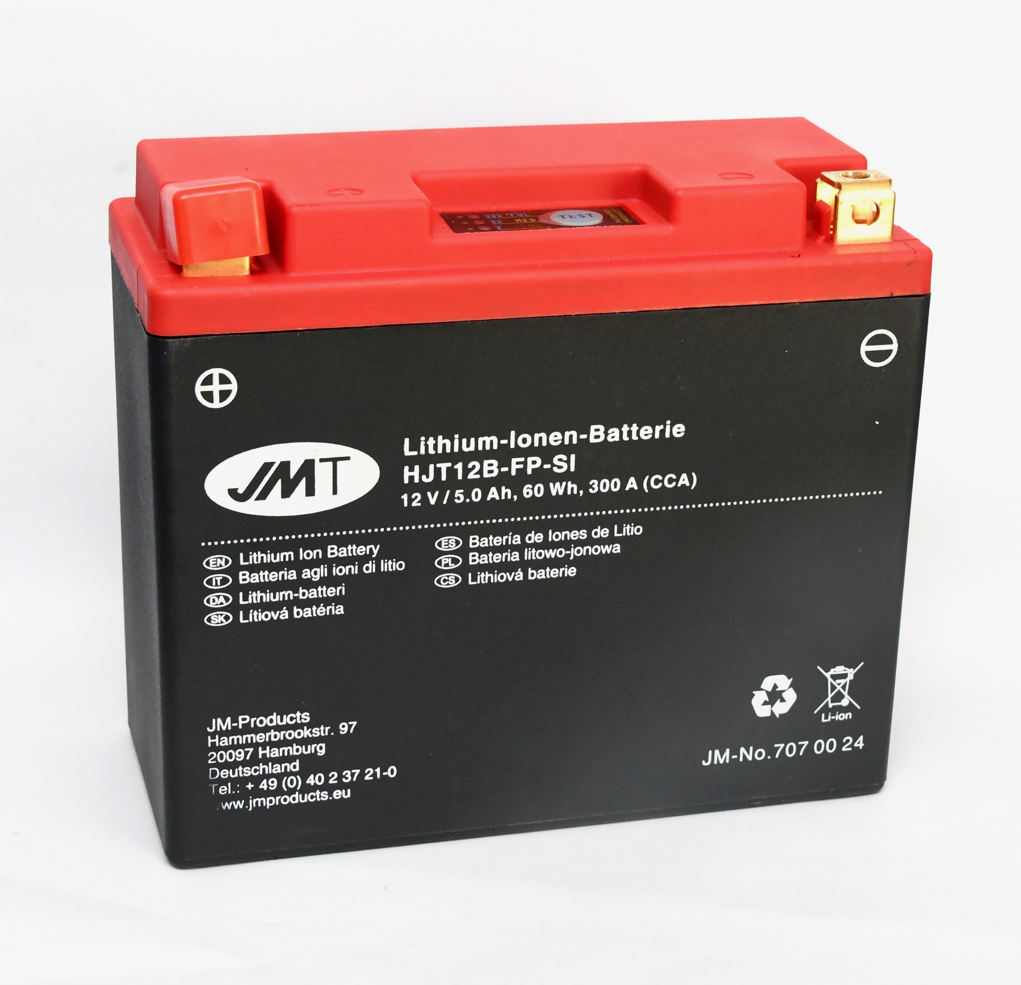 JMT Lithium Ion Battery HJT12B-FP-SI