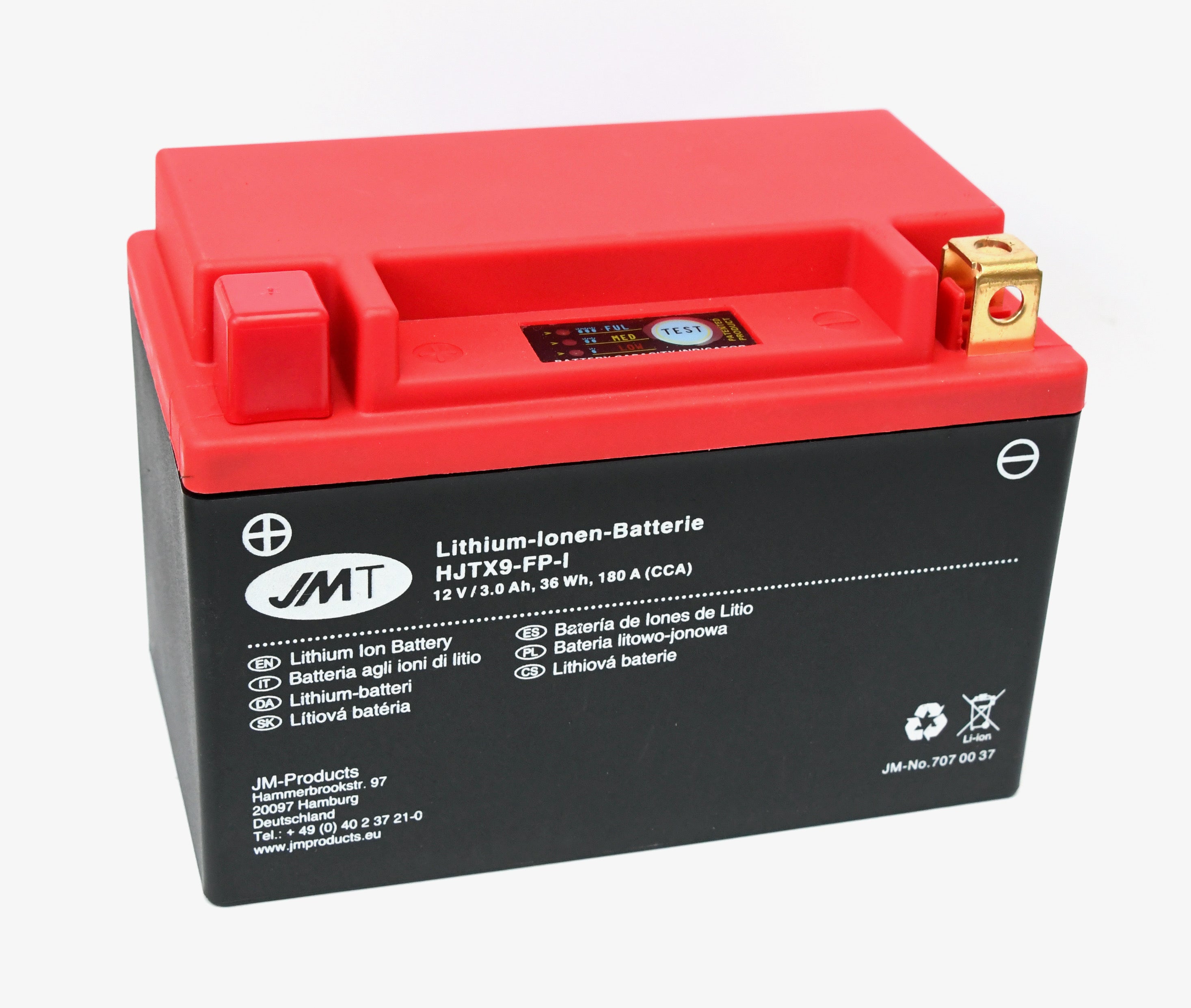JMT Lithium Ion Battery HJTX9-FP-I
