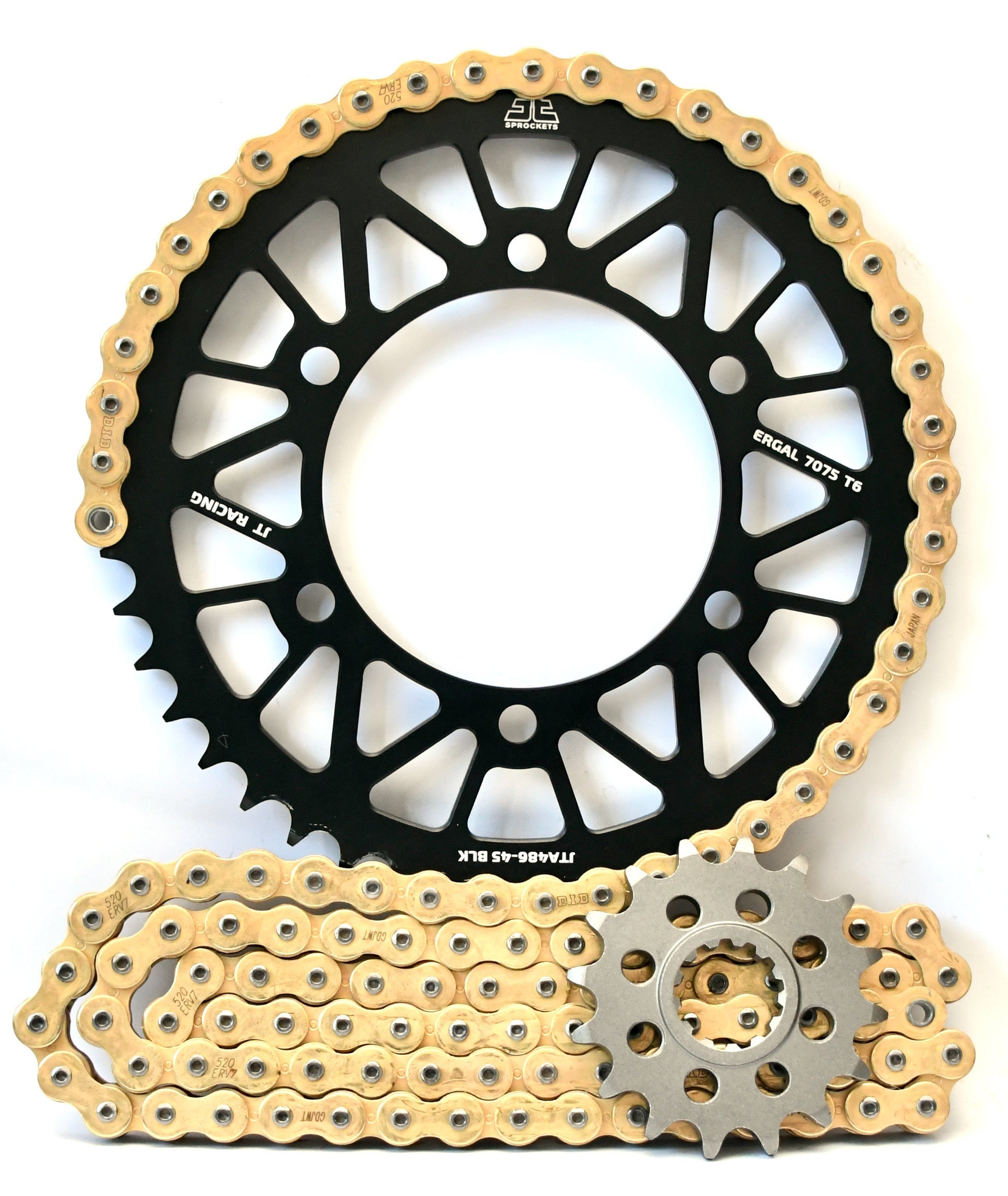 JT Racelite and DID 520 Conversion Chain & Sprocket Kit for BMW S1000RR 2015-2018 - Standard Gearing