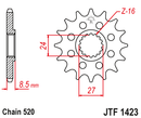 JT Front Steel Sprocket JTF1423.17 - 520 Conversion-2