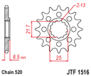 JT Front Steel Sprocket JTF1516.17 - 520 Conversion-2
