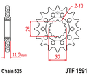 JT Steel Front Sprocket JTF1591.16-3