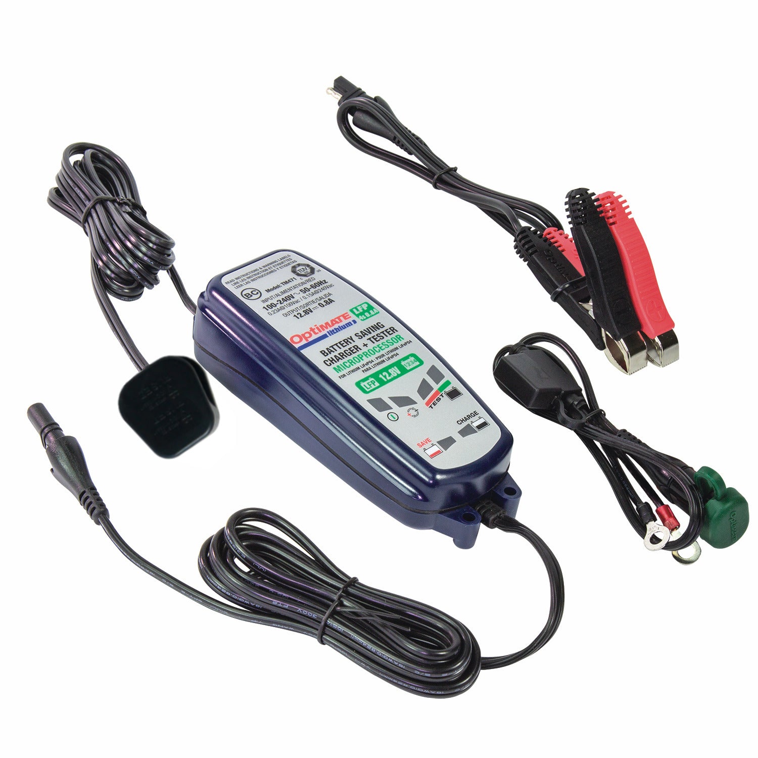Optimate Lithium 0.8A 12.8V Battery Charger and Optimiser - 0