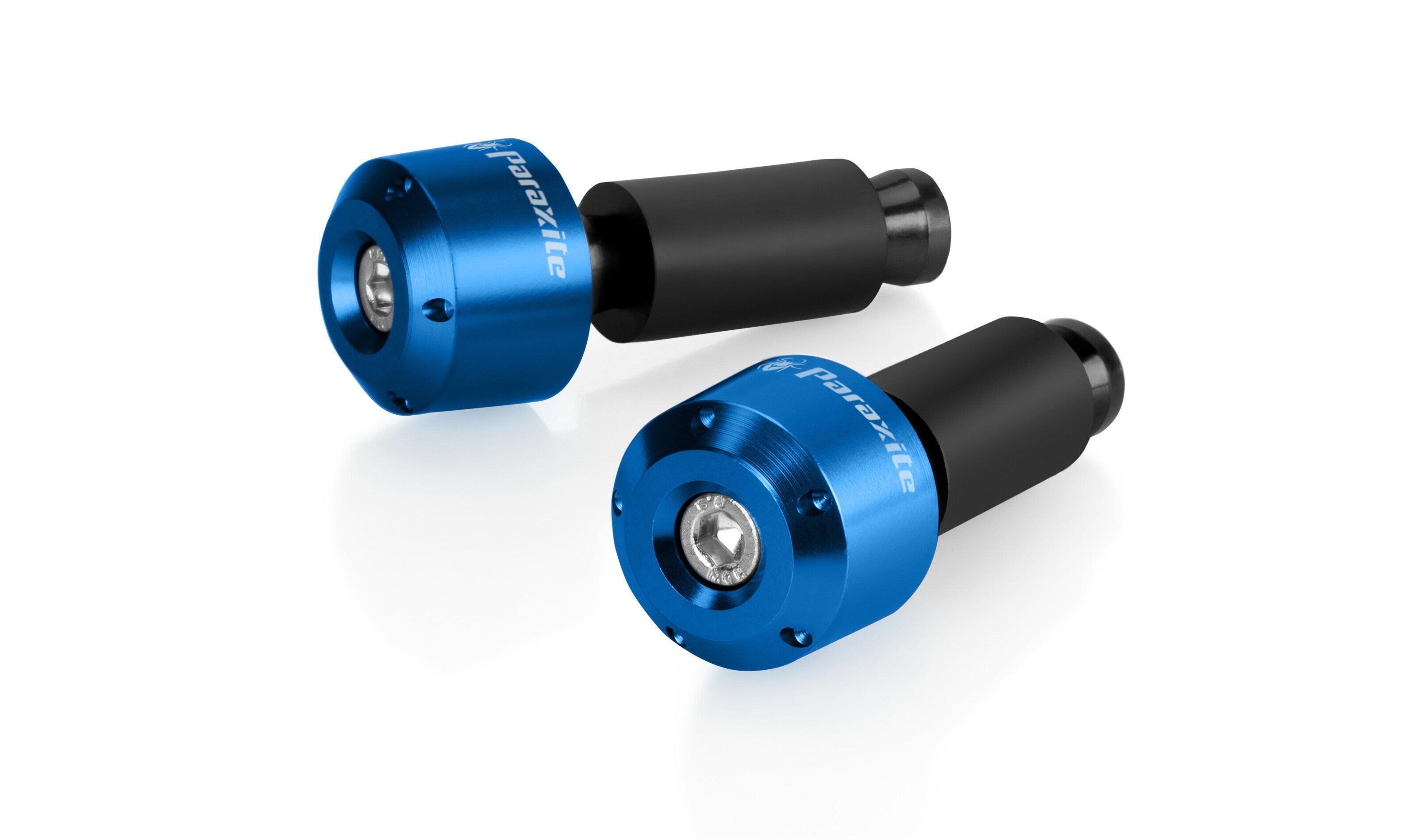 Buy blue Paraxite CNC Machined Aluminium Bar-Ends - Universal