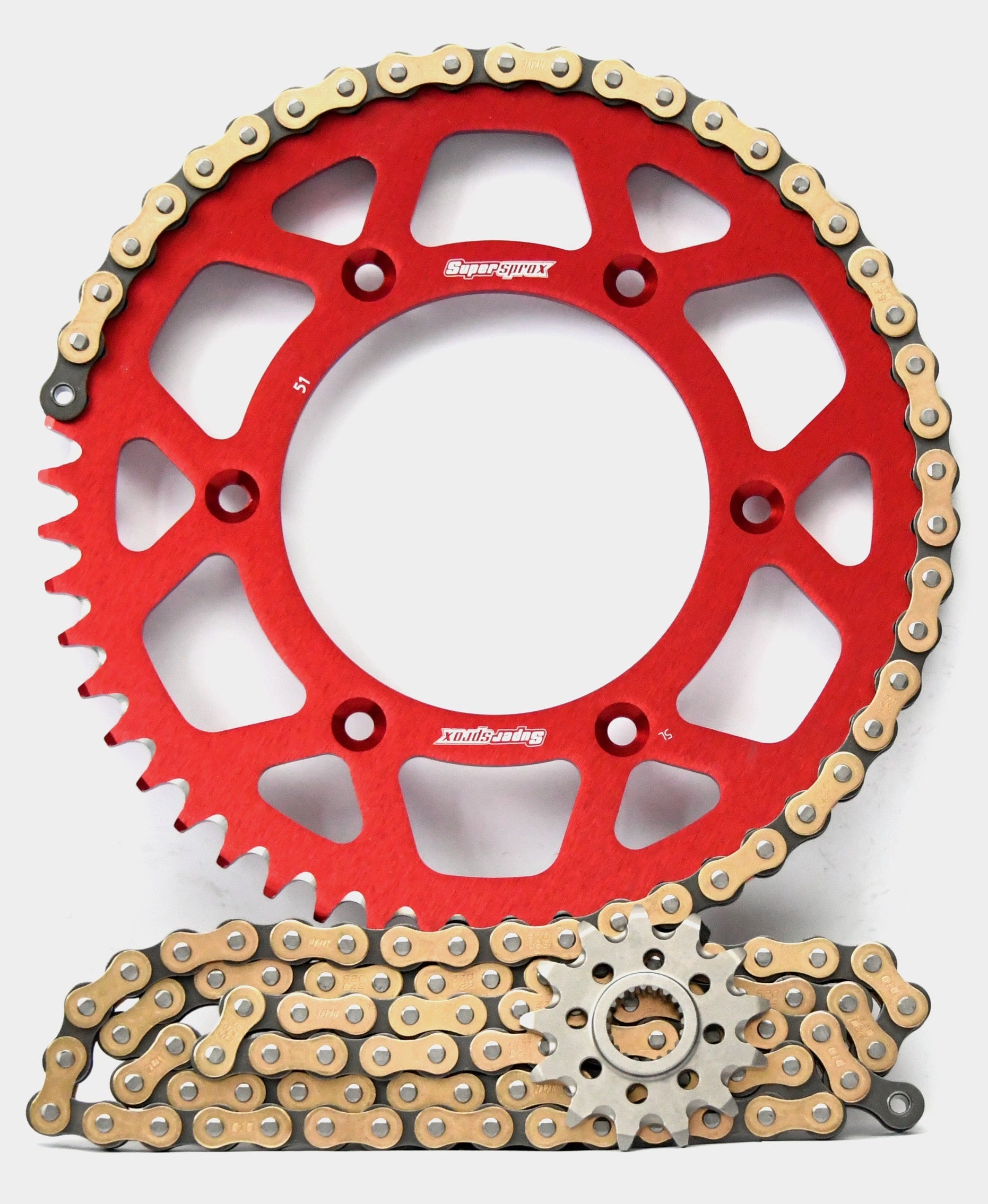 Supersprox Chain & Aluminium Sprocket Kit for Suzuki DR-Z 400E - Choose Your Gearing - 0