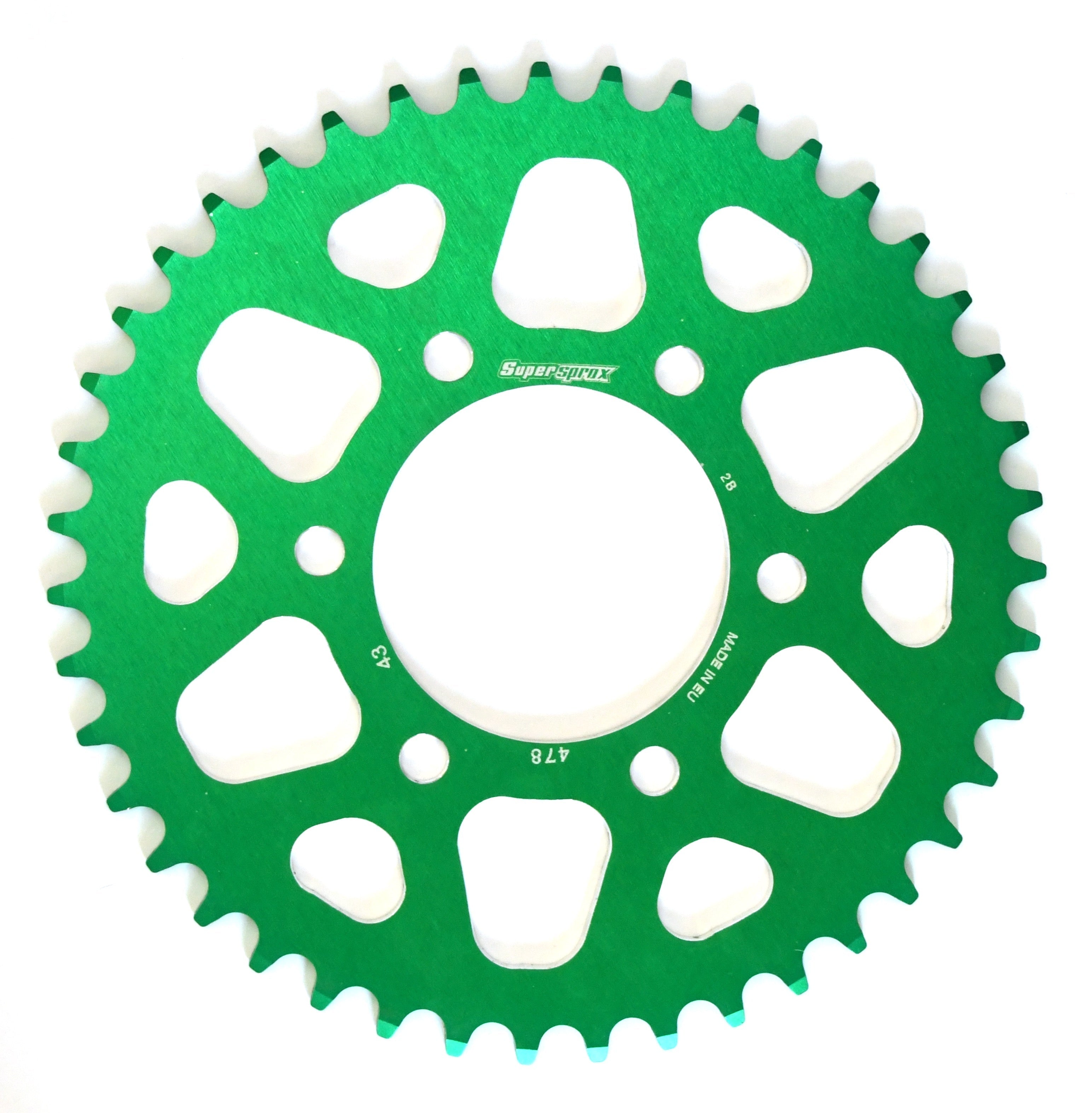 Buy green Supersprox Aluminium Rear Sprocket RAL-478:45