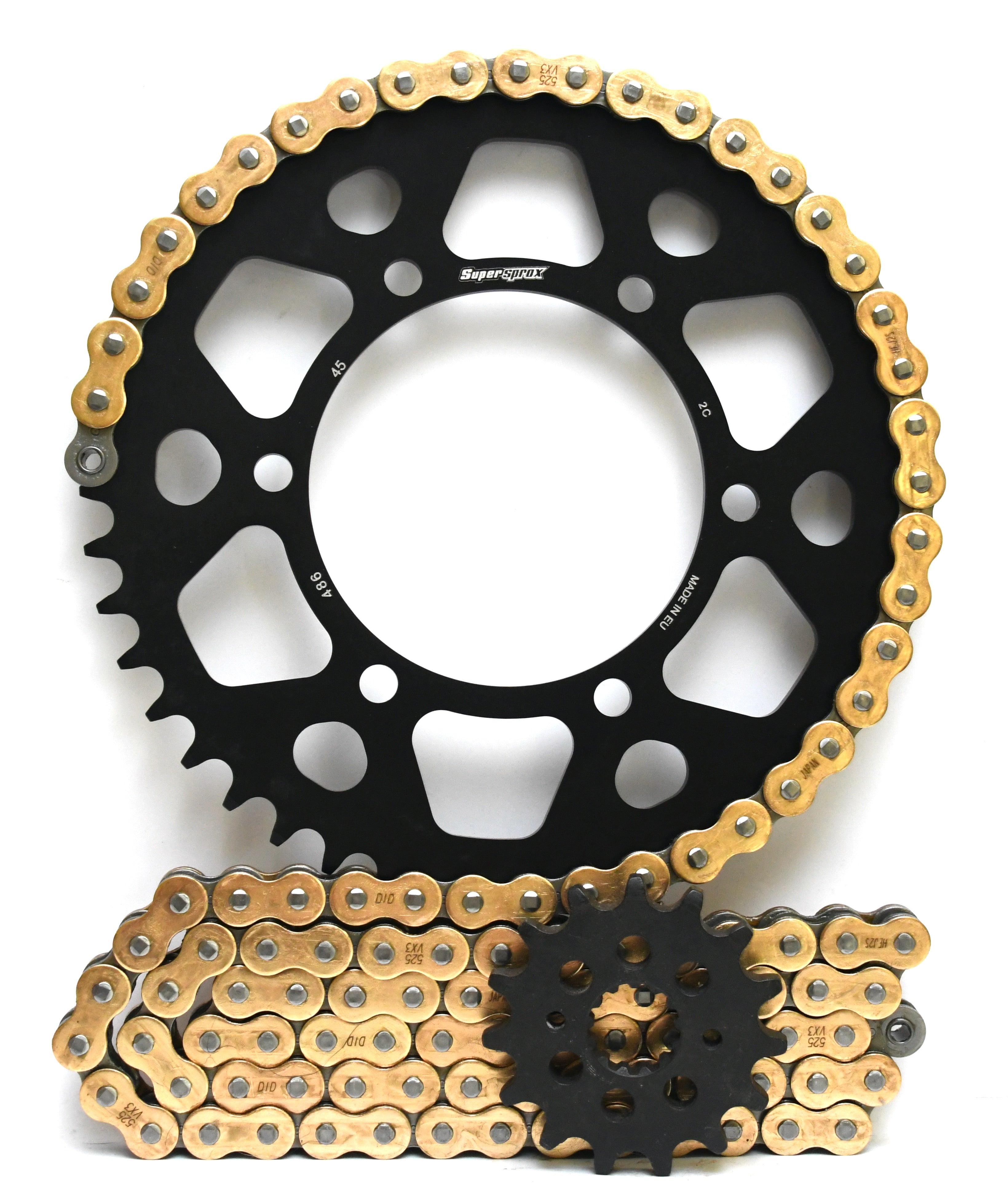 Supersprox Aluminium and DID Chain & Sprocket Kit for Yamaha R6 2006> - 520 Conversion - Standard Gearing