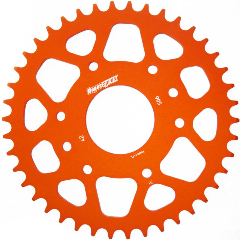 Supersprox Aluminium Rear Sprocket RAL-905:43-ORG