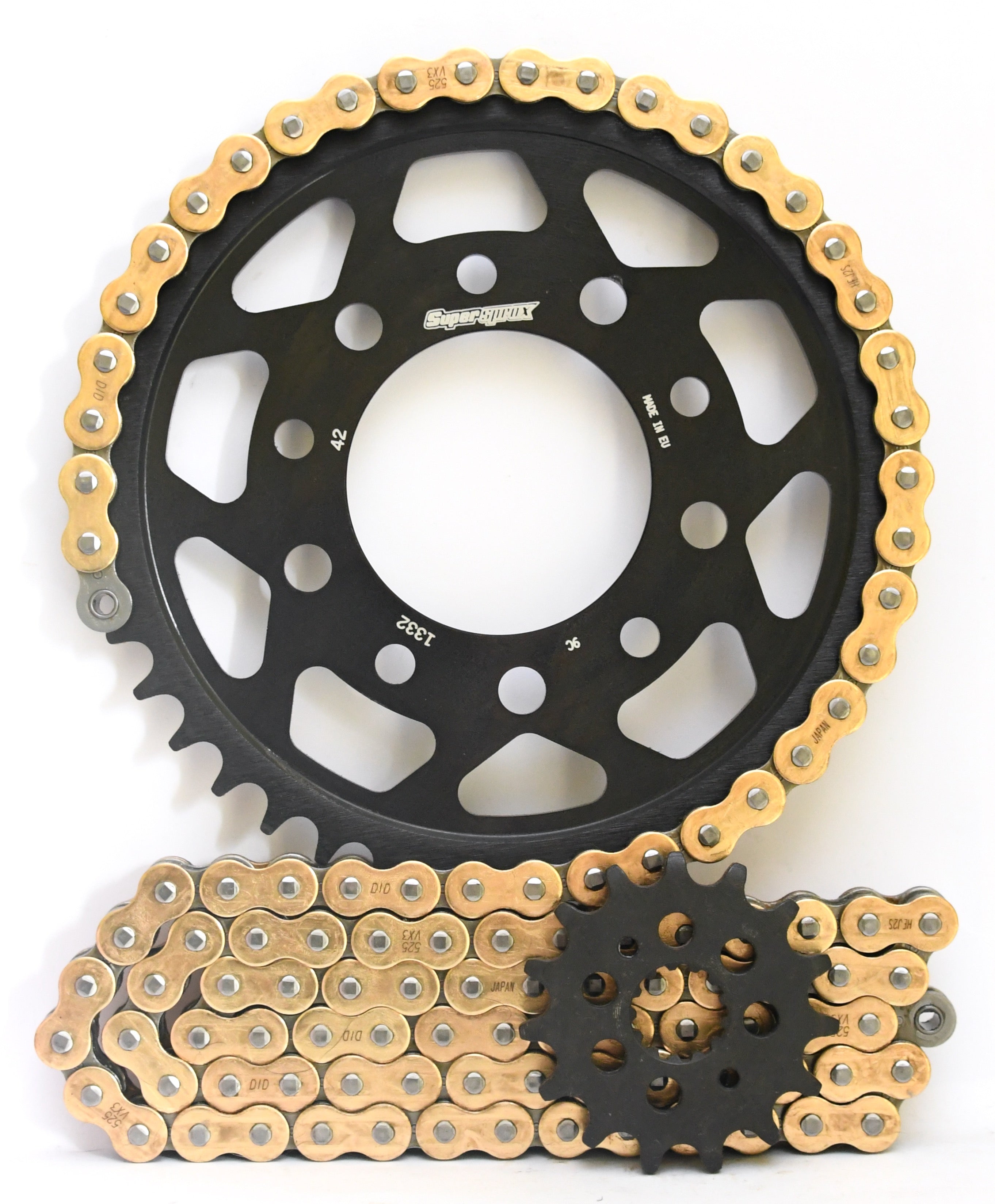 Supersprox Steel Edge Chain & Sprocket Kit for Triumph America 800 2002-2006 - Standard Gearing