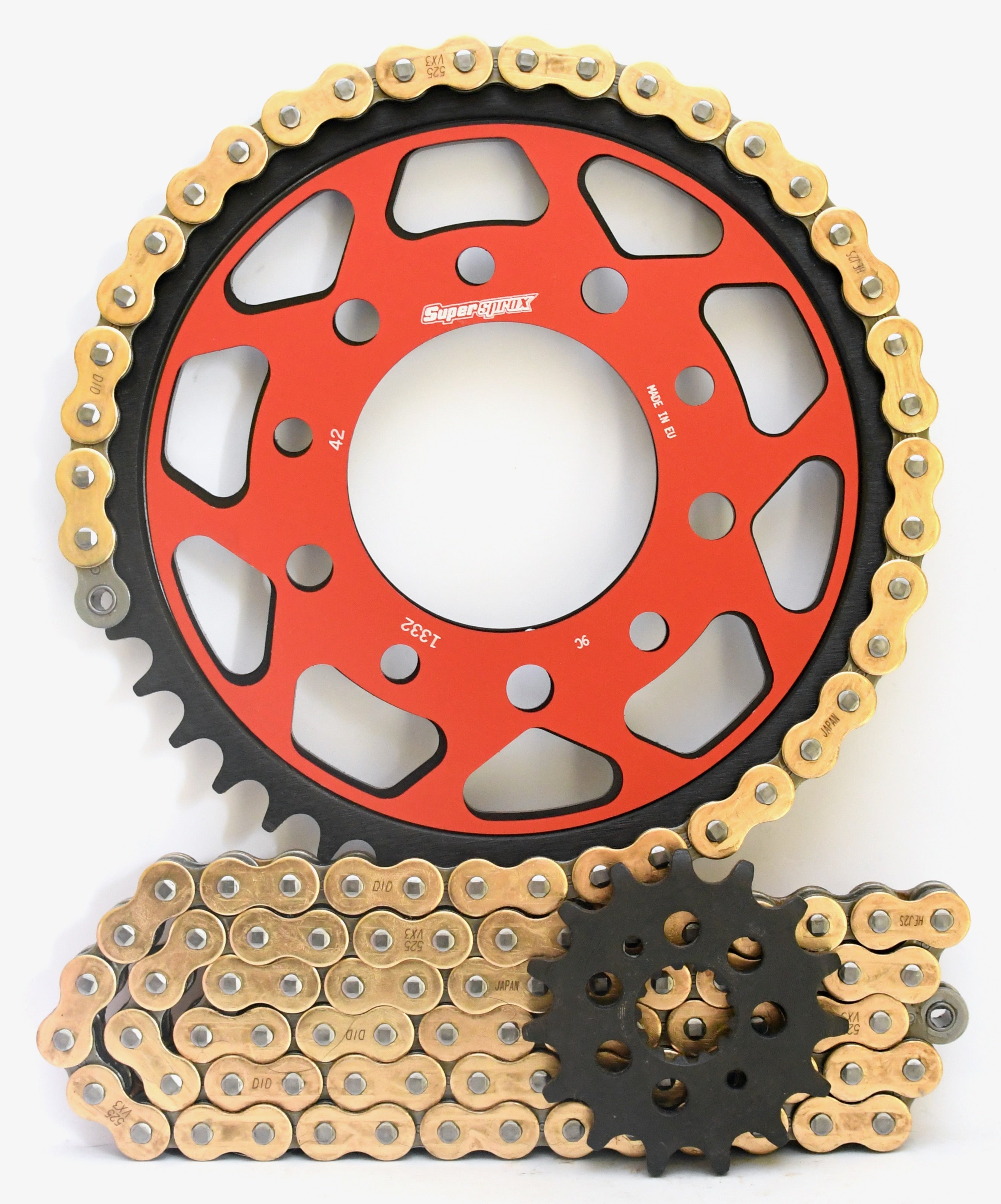 Supersprox Steel Edge Chain & Sprocket Kit for Triumph America 865 2007-2014 - Standard Gearing