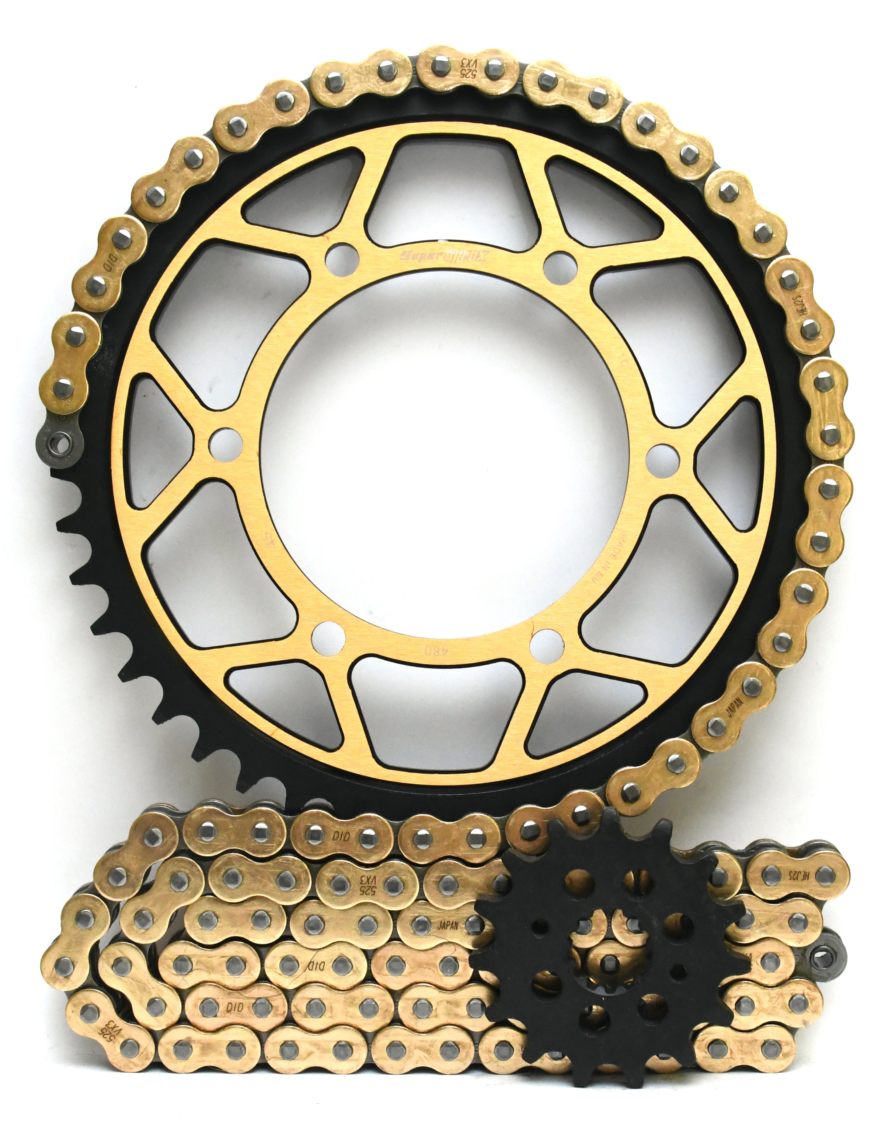 Supersprox Steel Edge Chain & Steel Sprocket Kit for Yamaha MT-09 and XSR 900 - Standard Gearing