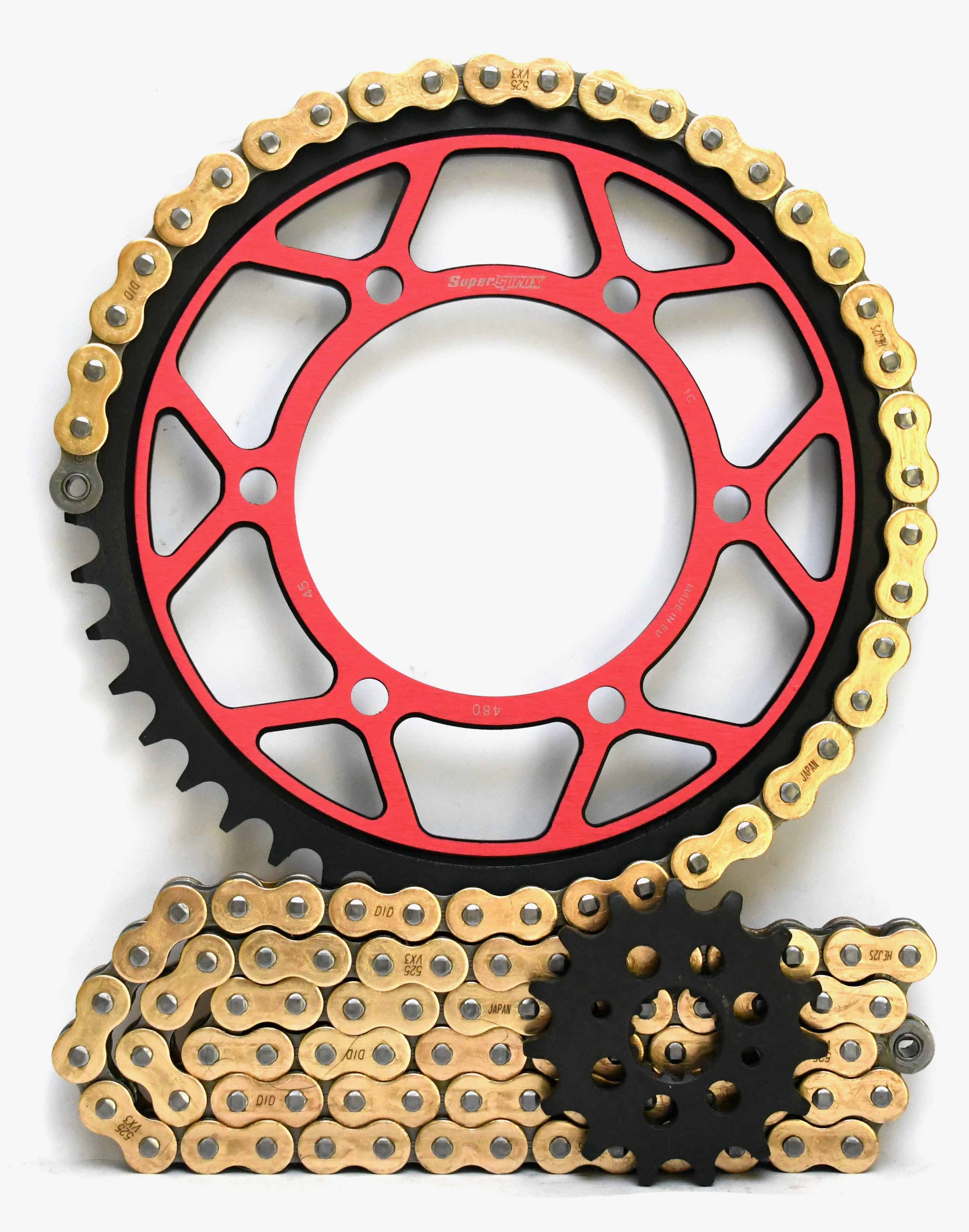 Supersprox and DID Chain & Steel Sprocket Kit for Yamaha MT-09 Tracer (Inc GT) 18-20 - Standard Gearing