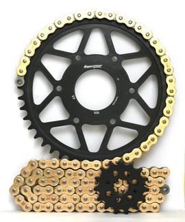 Supersprox Steel Edge Chain &  Sprocket Kit for KTM 125 RC Duke - Standard Gearing