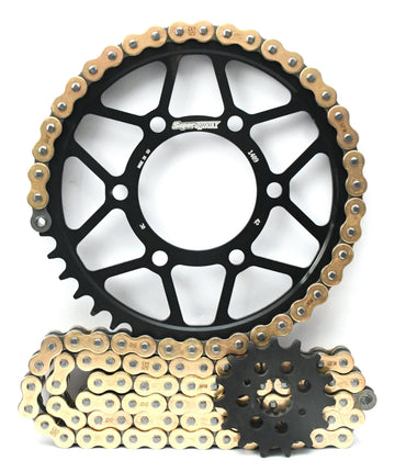 Supersprox Chain & Steel Sprocket Kit for Kawasaki Z1100SX 2025> - Standard Gearing