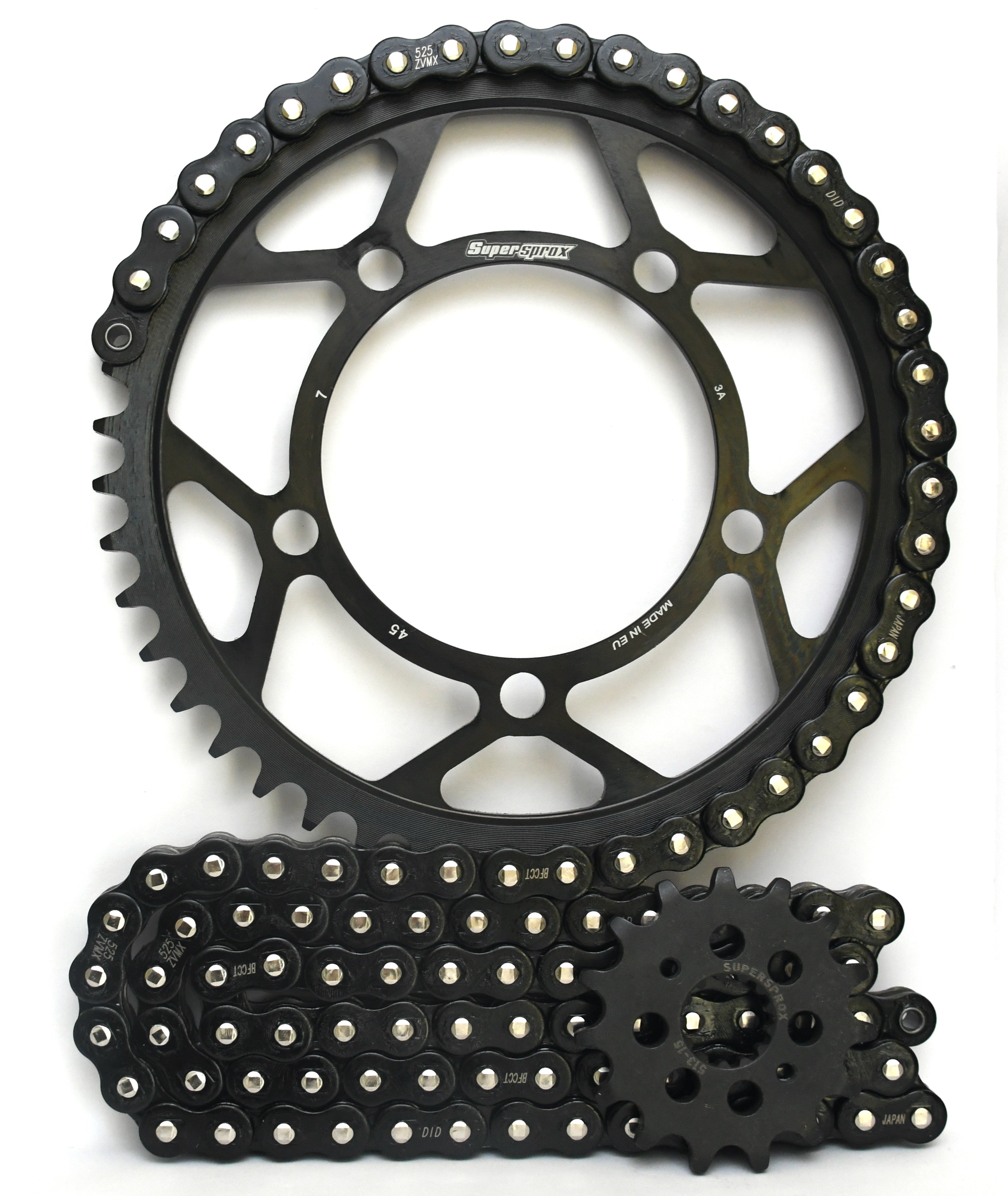 Supersprox Chain and Steel Sprocket Kit - BMW S1000XR 2015-2019 - Standard Gearing