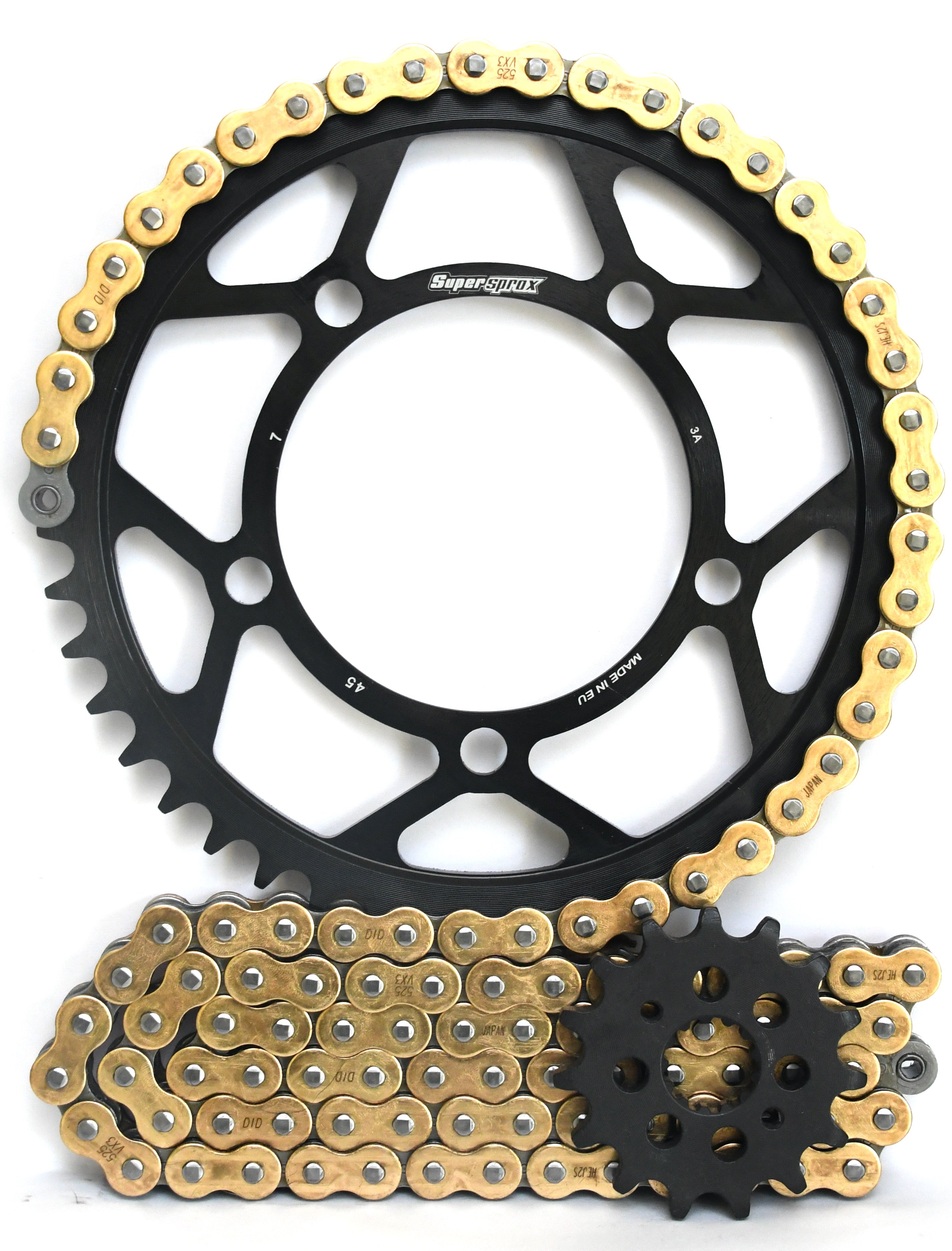 Supersprox Chain and Steel Sprocket Kit - BMW S1000XR 2015-2019 - Standard Gearing