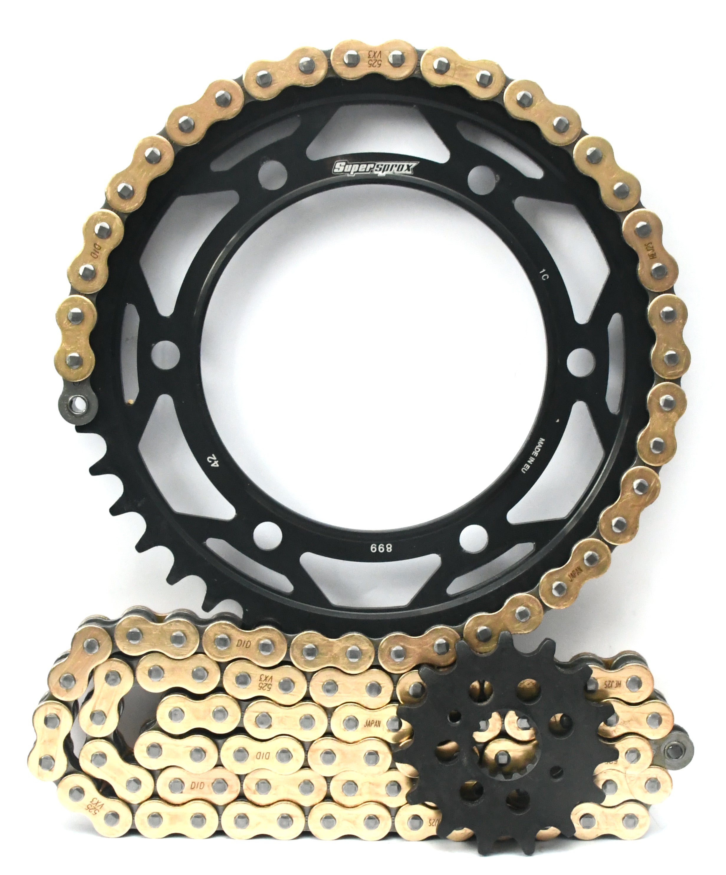 Supersprox Chain & Steel Sprocket Kit for Triumph Speed Triple 1050 (Inc S/R) - Standard Gearing