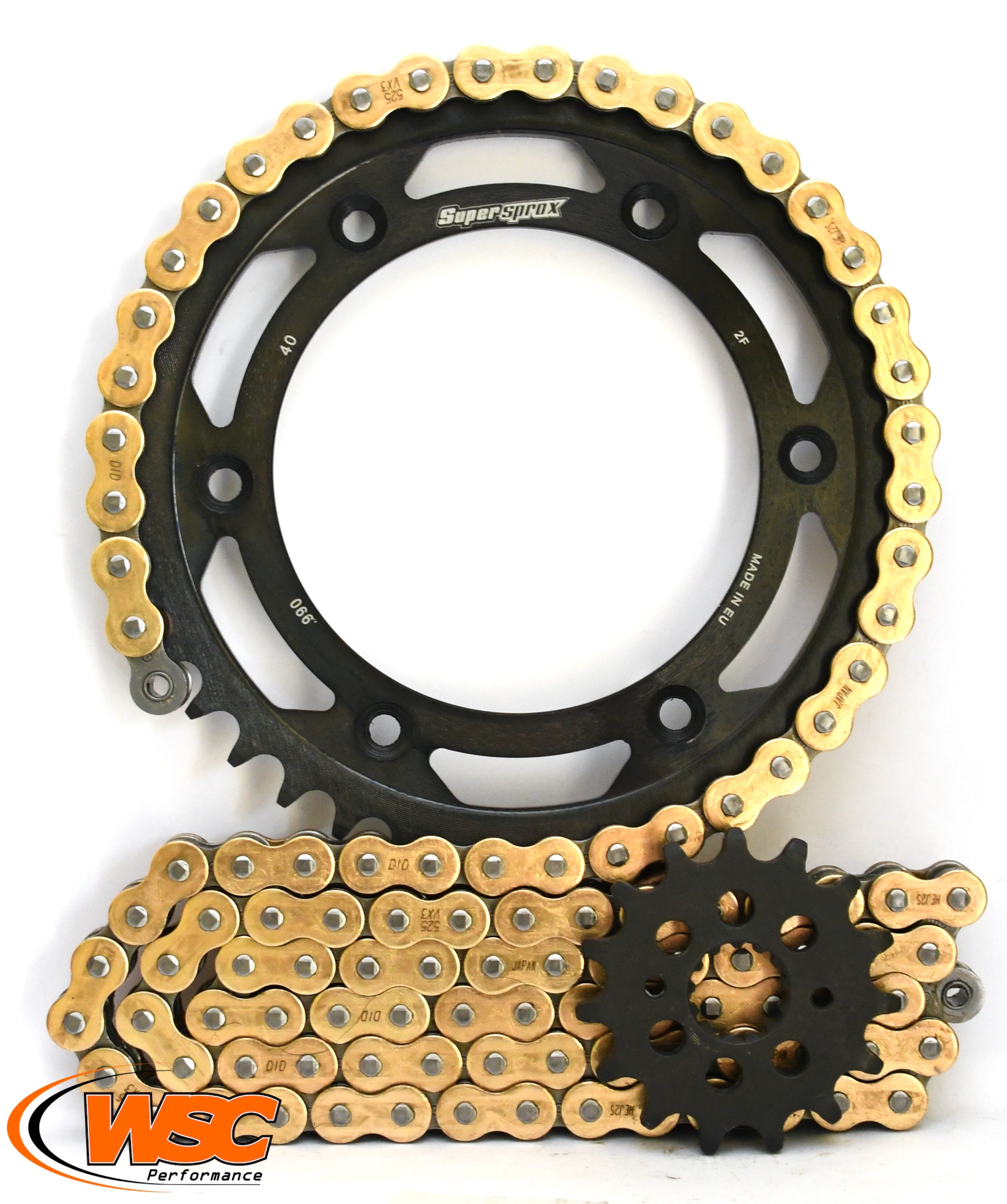 Supersprox Chain & Steel Sprocket Kit for KTM 690 SMC (Inc R) - Standard Gearing