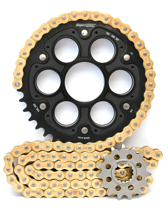 Supersprox Chain & Sprocket Kit for Ducati Diavel 1260 2018> - Standard Gearing