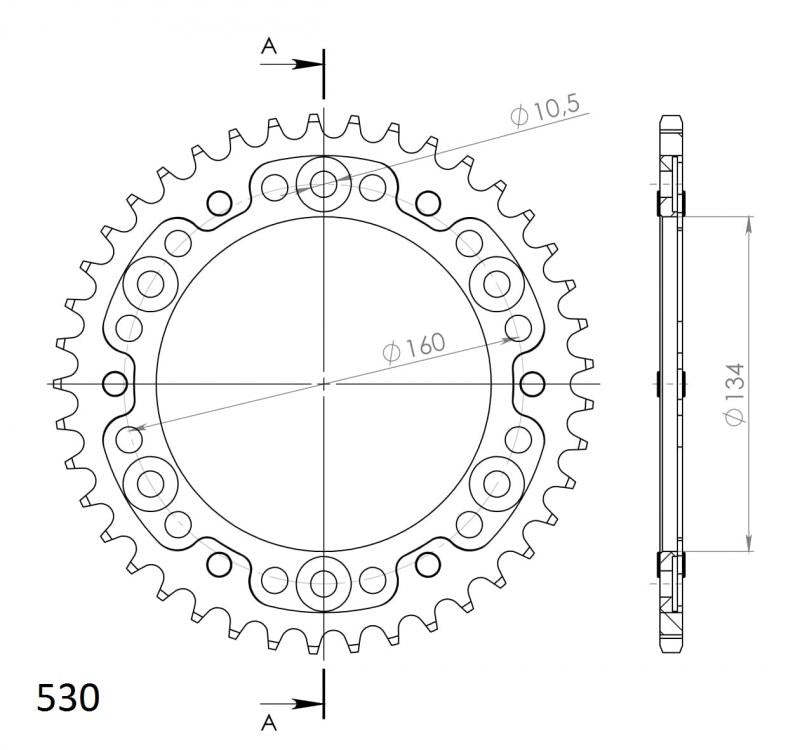 Supersprox Stealth Rear Sprocket RST-1306:40 - 0