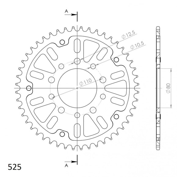 Supersprox Stealth Rear Sprocket RST-1332:42
