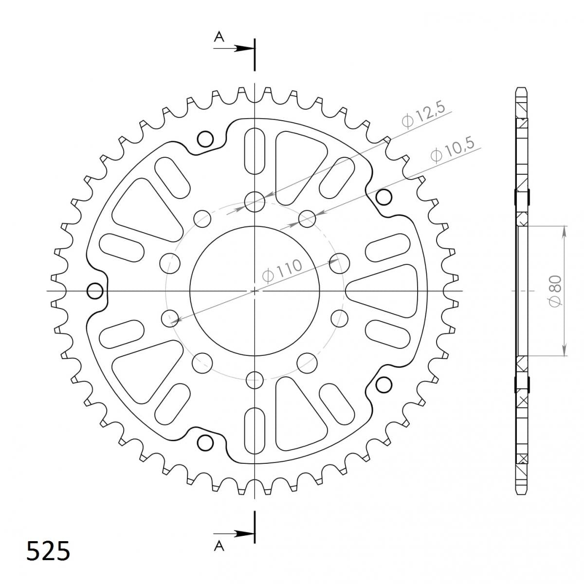 Supersprox Stealth Rear Sprocket RST-1332:45 - 0