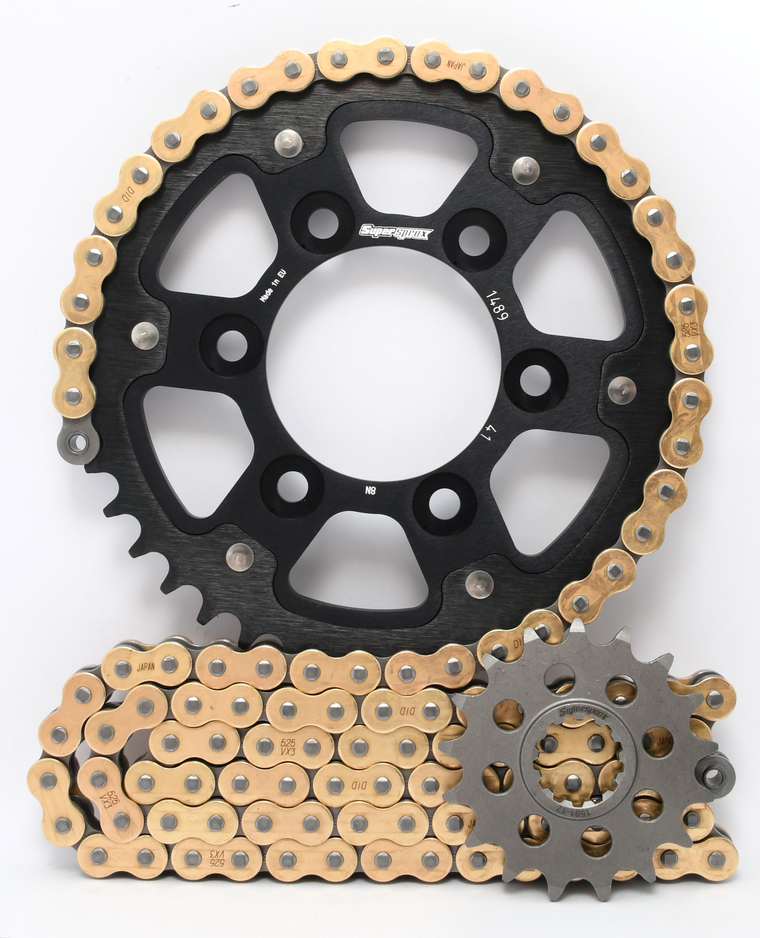 Supersprox Stealth Chain & Sprocket Kit for Kawasaki ZX6R 98-02 - Standard Gearing