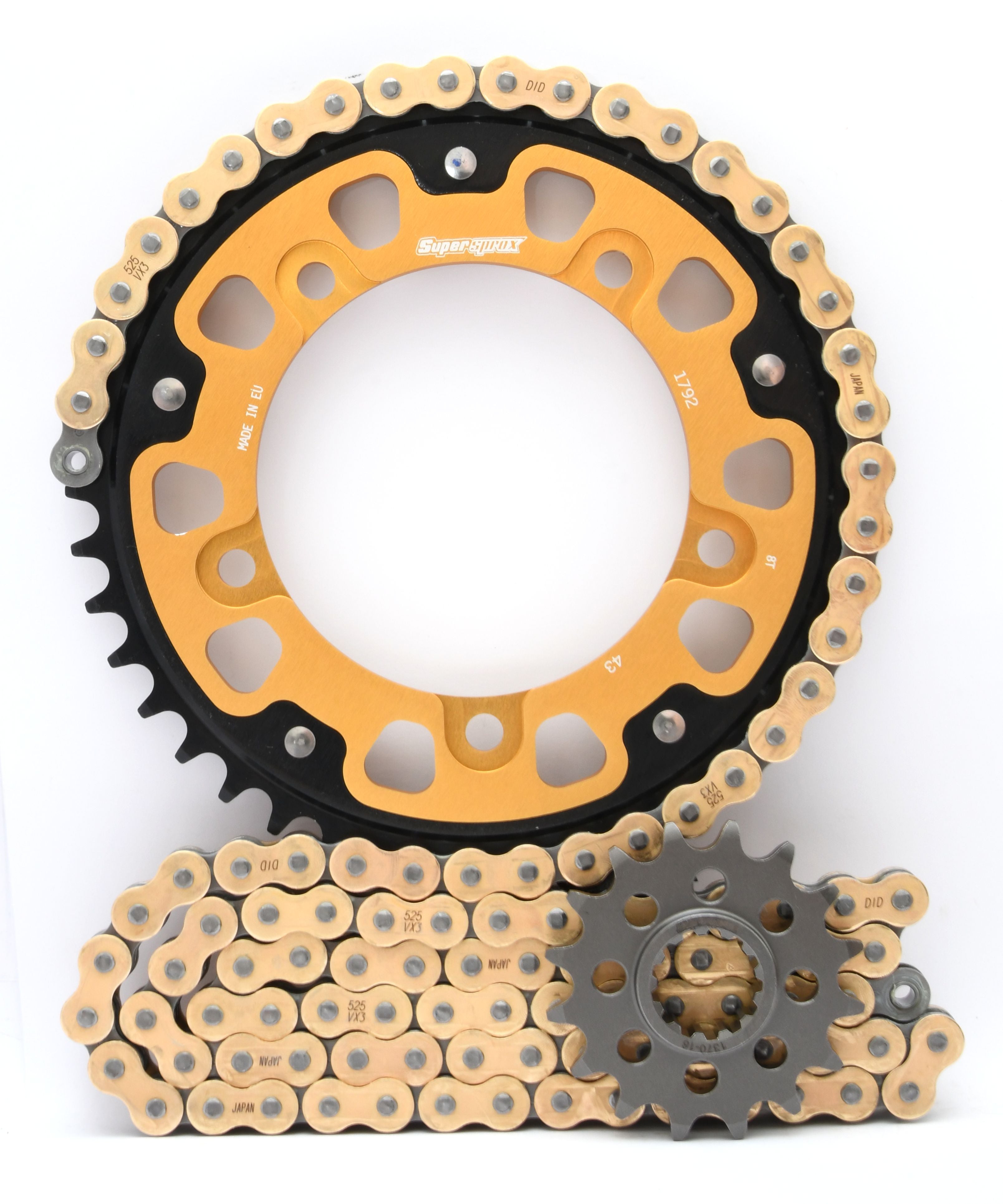 Supersprox Chain & Sprocket Kit for Suzuki GSX-R 1000 2001-2006 K1-K6 - Standard Gearing