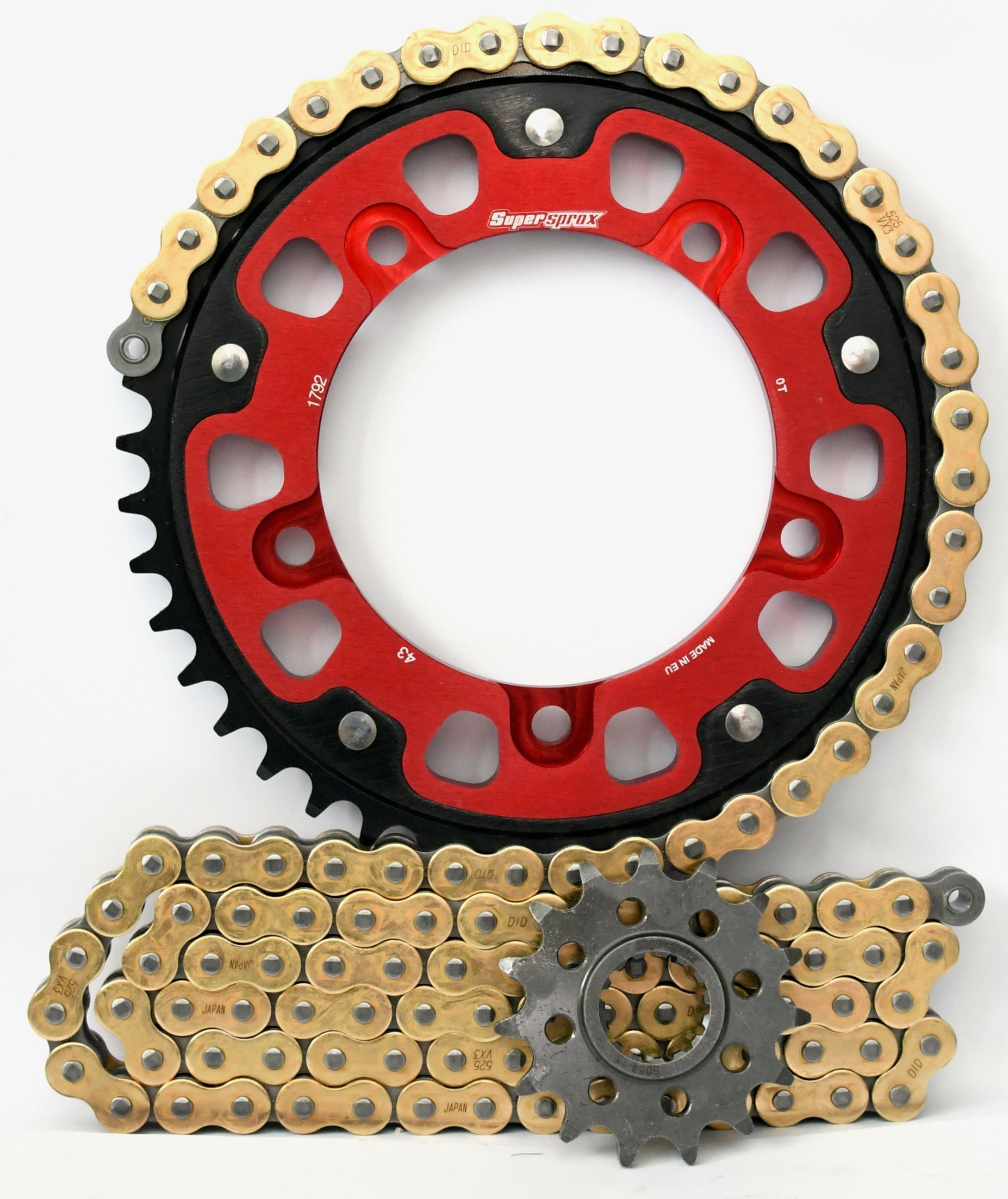 Supersprox Chain & Sprocket Kit for Triumph Bonneville 800 2001-2006 - Standard Gearing - 0