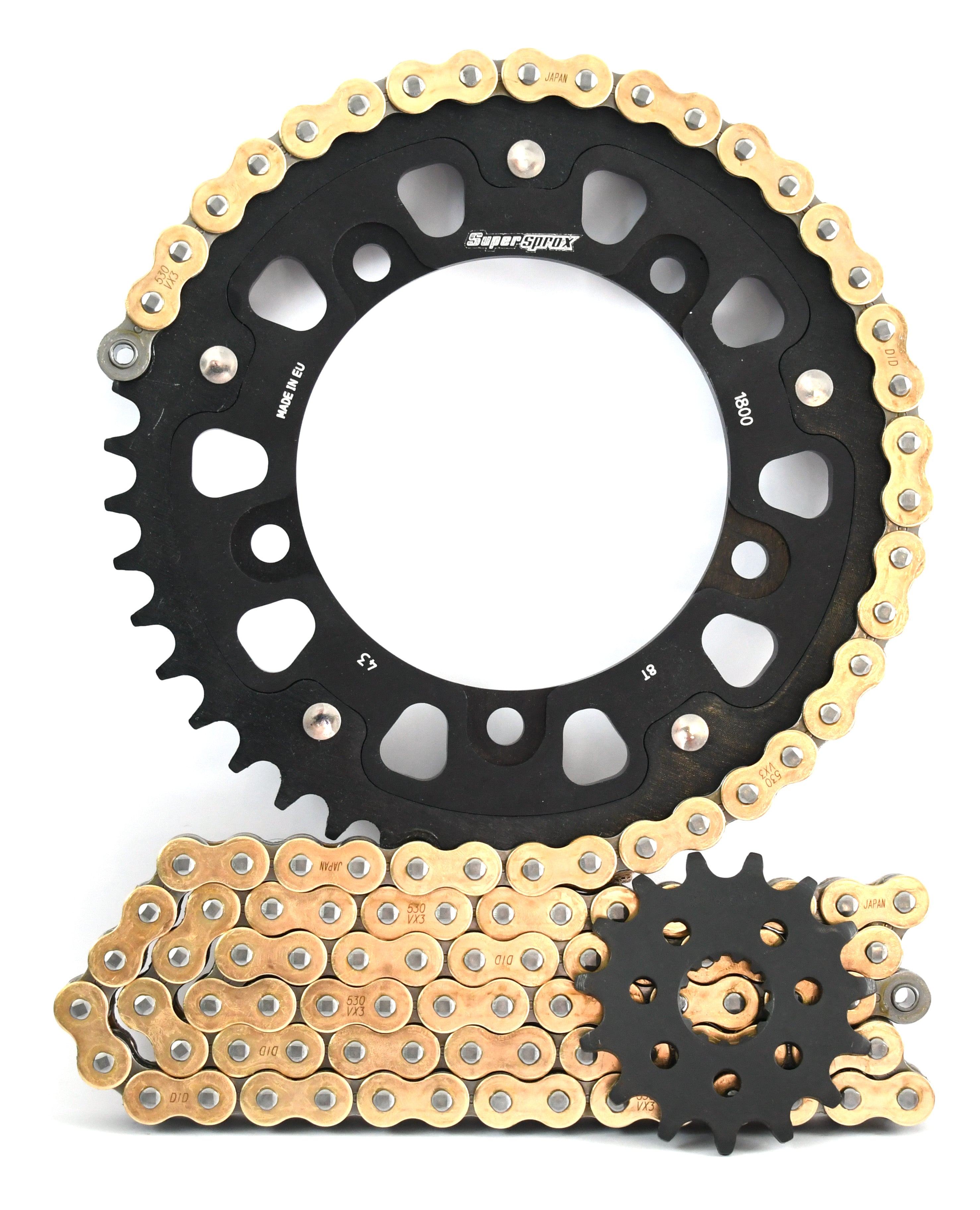 Supersprox Chain & Sprocket Kit for Suzuki GSX-R 1000 2001-2006 K1-K6 - Standard Gearing